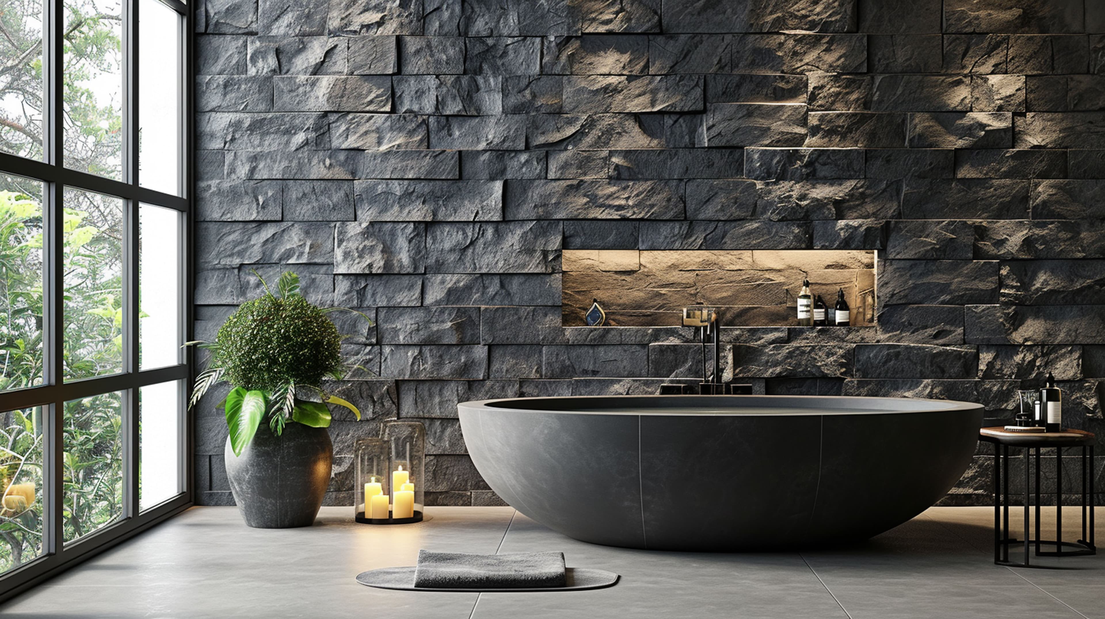Luxury bathroom remodel featuring modern tile design, walk-in shower, marble finishes, and elegant fixtures