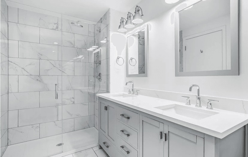 Standard Complete Bathroom Remodel $8,000 – $15,000.